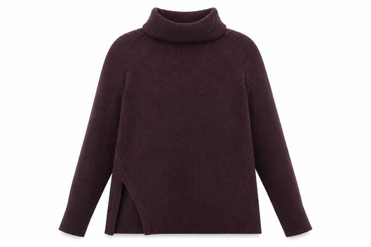 Warehouse Women's Purple Roll Neck Pullover Jumper Size 12