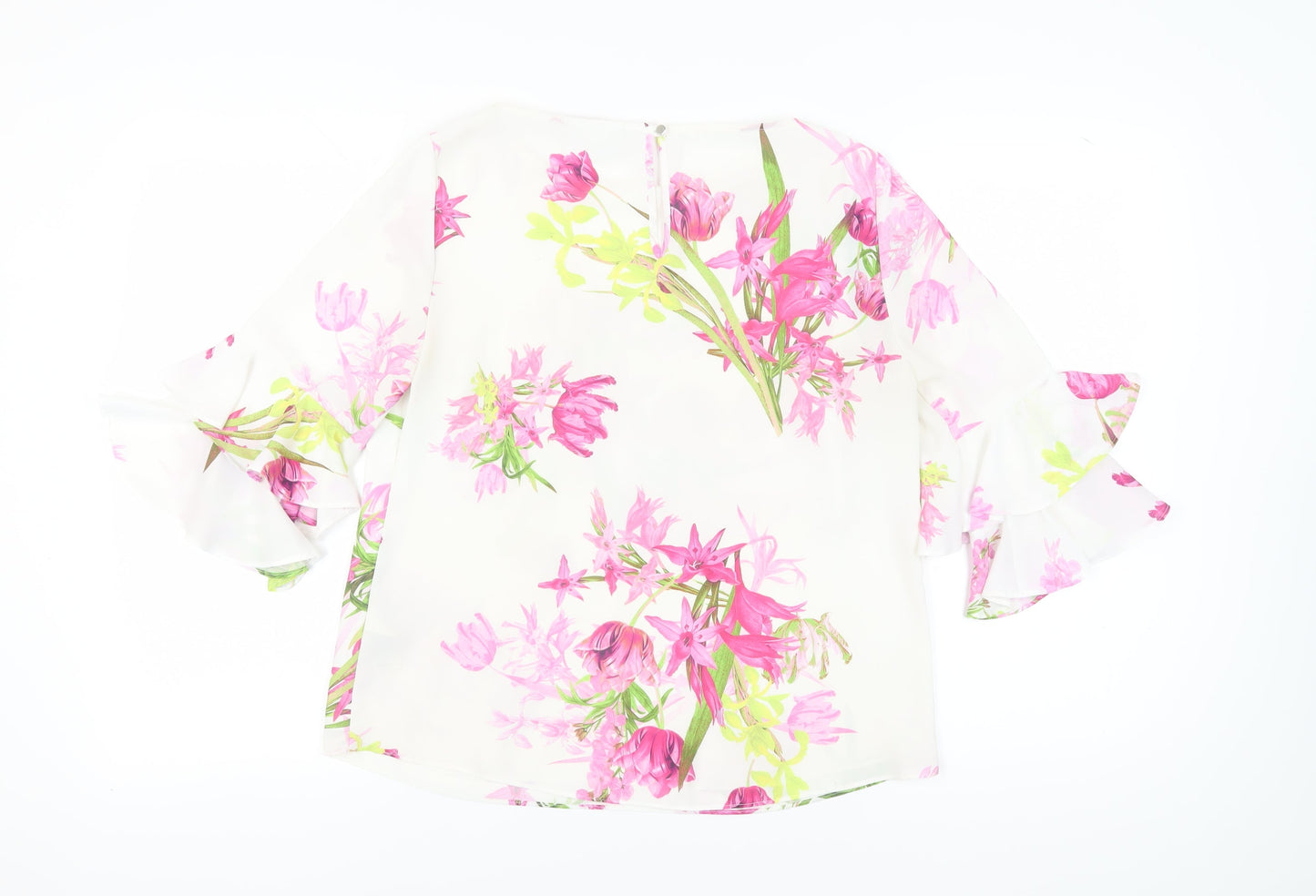 Wallis Petite Floral Tunic Blouse, Multicoloured, UK 12