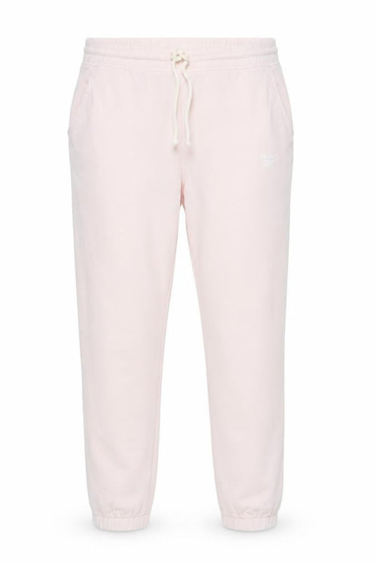 Reebok Women's Pink Jogger Trousers - Size M, Elastic Waist