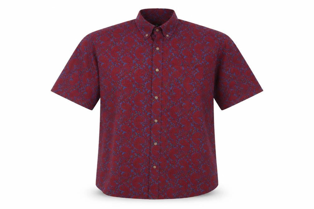 Cotton Traders Men's Multicoloured Paisley Shirt M