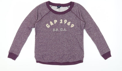 Gap Women's Purple Pullover Sweatshirt S