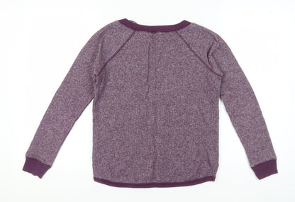 Gap Women's Purple Pullover Sweatshirt S