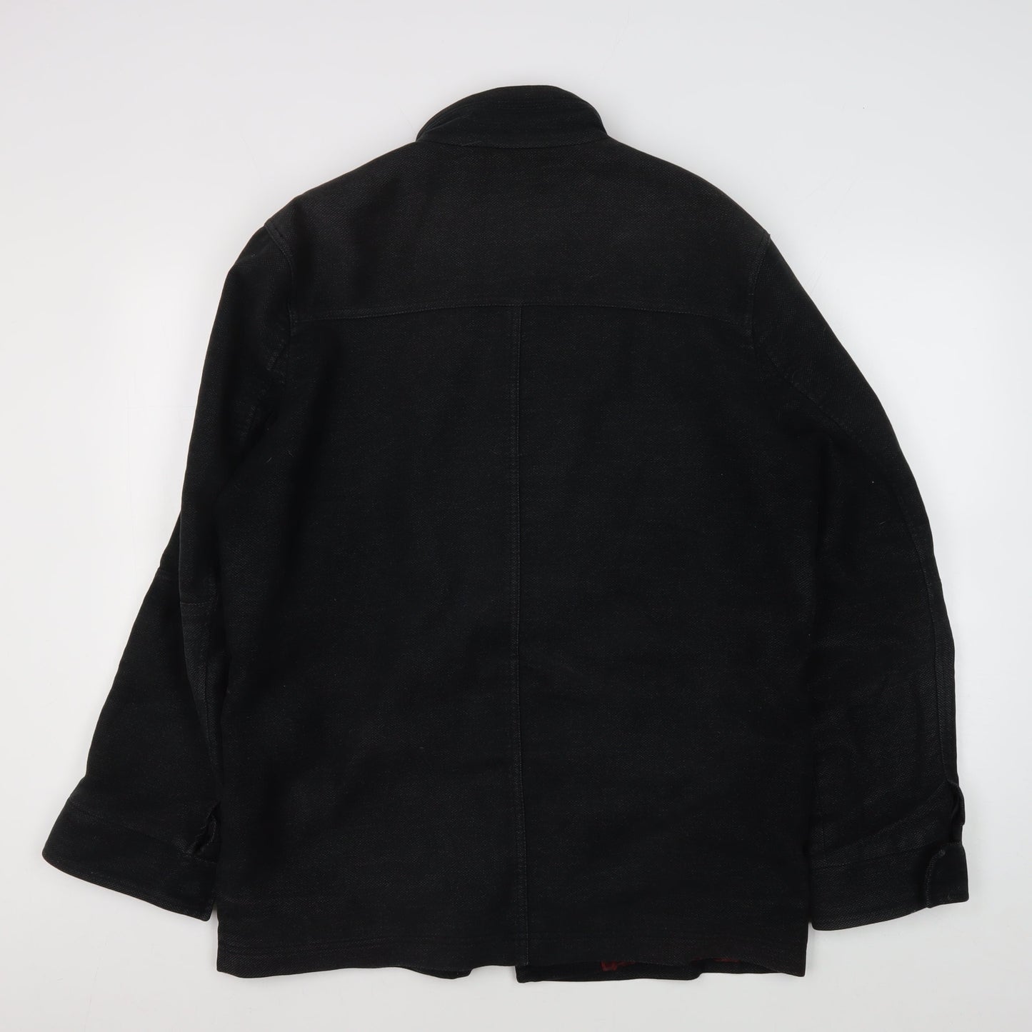 Thomas Nash Men's Black Mid-Length Jacket Size S