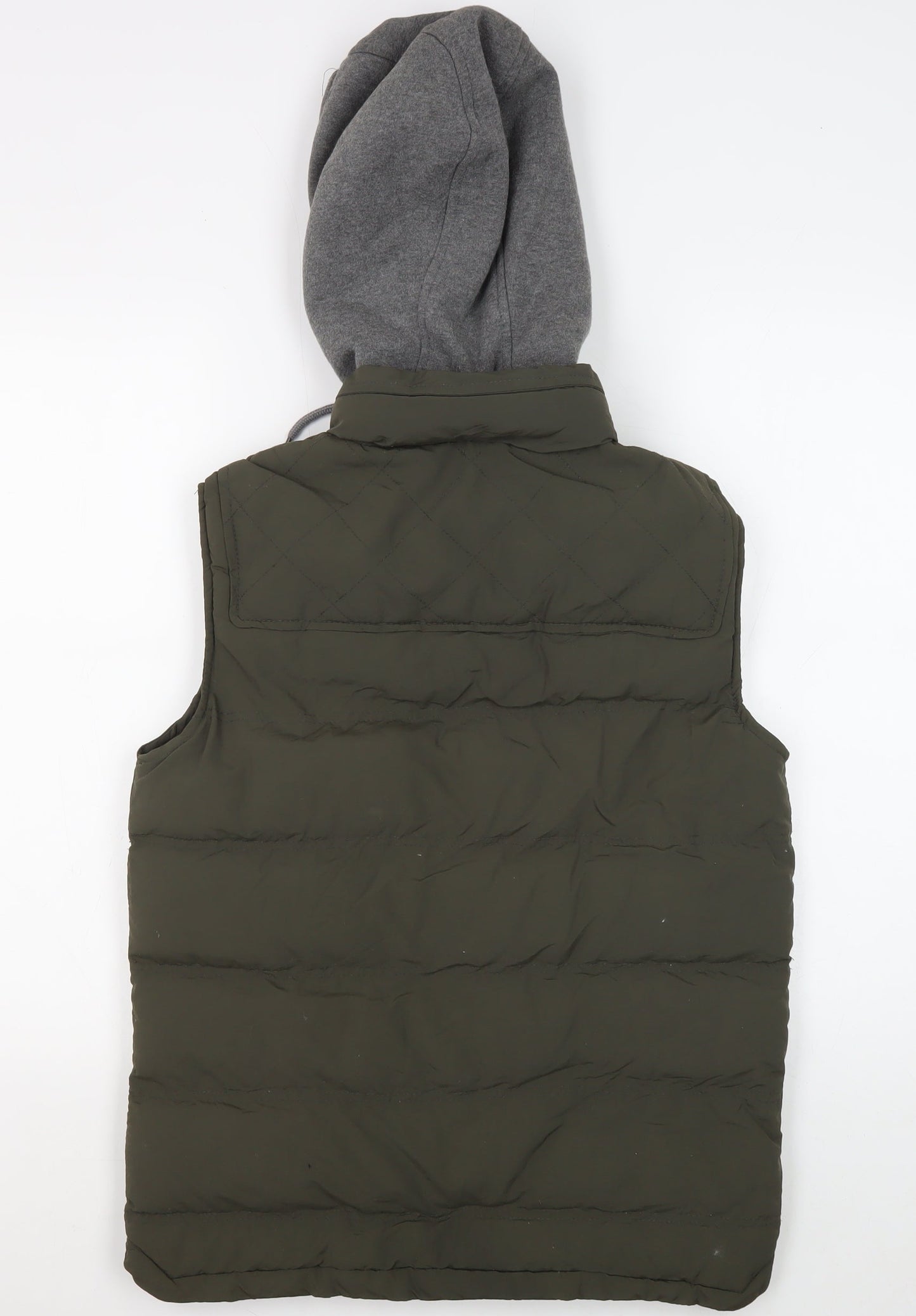 Blue Inc Men's Green Hooded Puffer Jacket S
