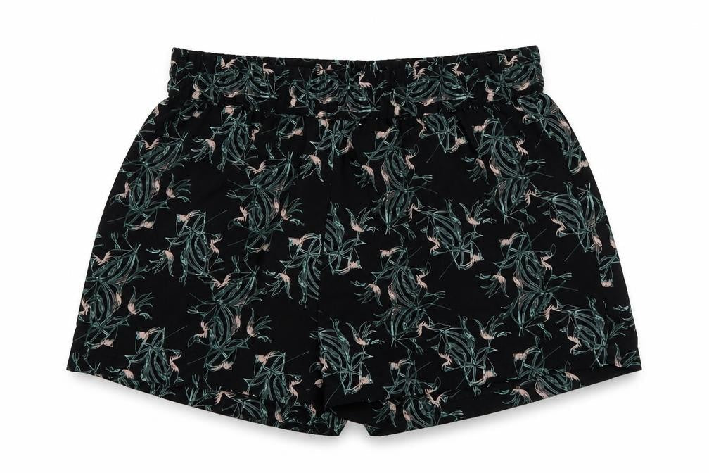 Jacqueline de Yong Women's Black Floral Shorts M
