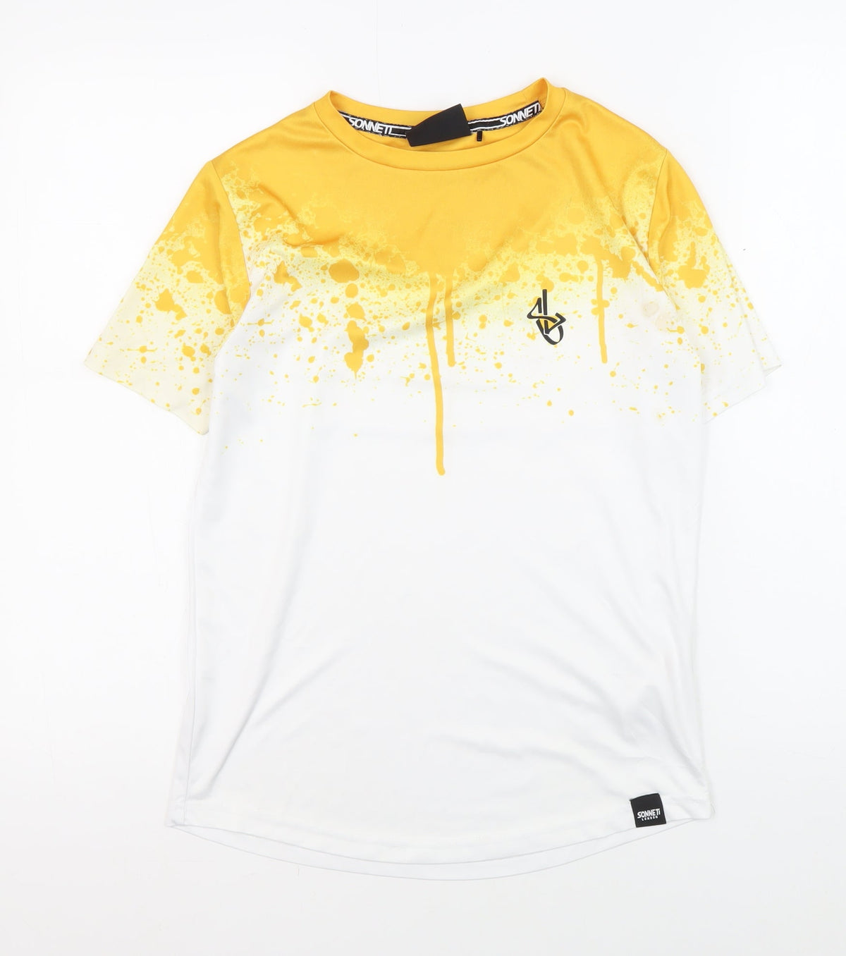 Additional front view of Sonneti boys’ yellow graphic print t-shirt 12-13 years