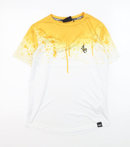 Additional front view of Sonneti boys’ yellow graphic print t-shirt 12-13 years