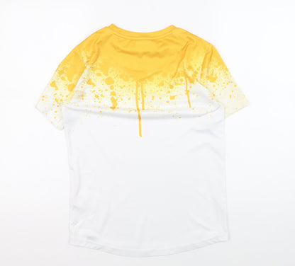 Back view of Sonneti boys’ yellow graphic print t-shirt 12-13 years