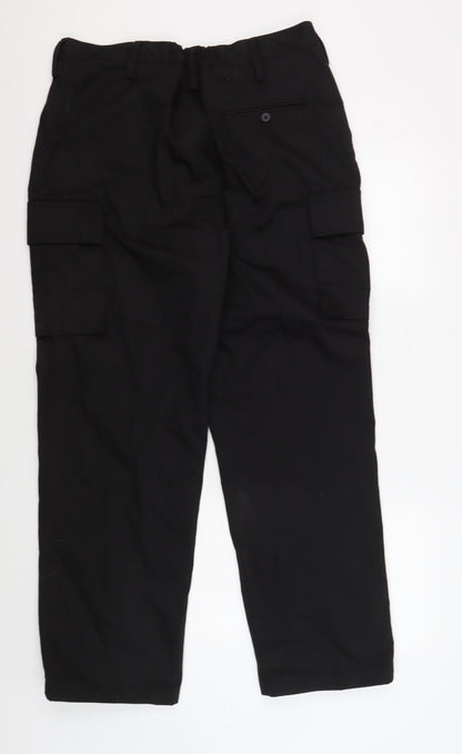 Gear Womens Black Cargo Trousers L Button Pockets