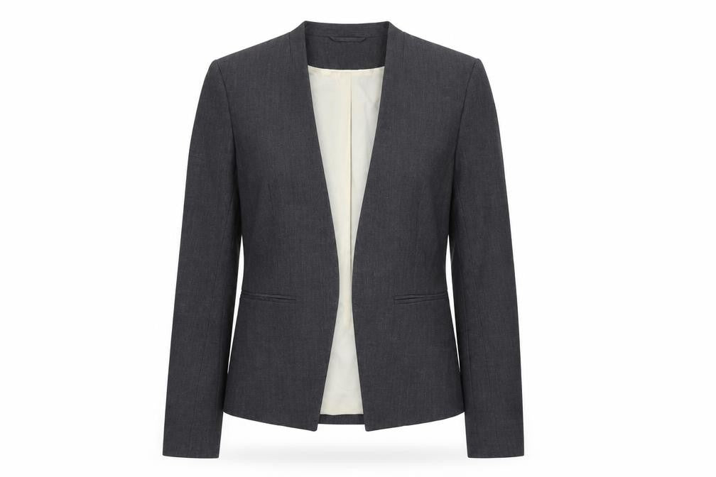 H&M Women's Grey Blazer, Size 10, Regular Fit