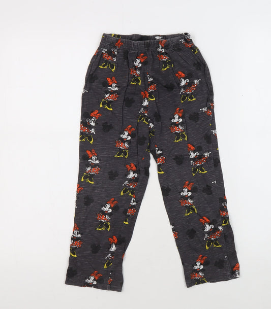 Disney Girls Black Minnie Mouse Pyjama Pants 5-6 Years