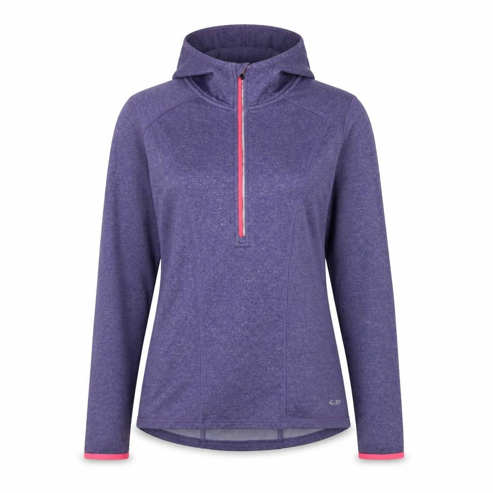 Champion Women's Purple 1/4 Zip Hoodie