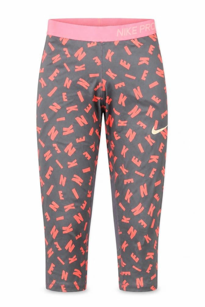 Nike Teens Multicoloured XL Cropped Letter Leggings