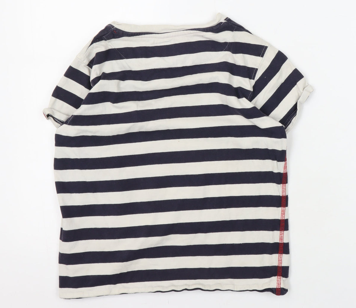 Back view of Adventurers girls’ multicoloured striped jersey t-shirt 11-12 years