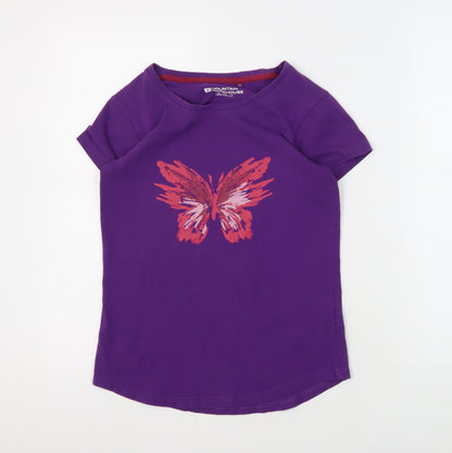 Mountain Warehouse Women's Purple T-Shirt Size 6