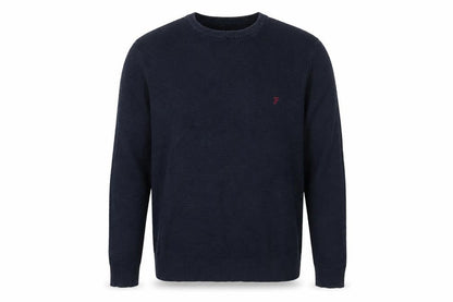 Farah Men's Blue Crew Neck Pullover M