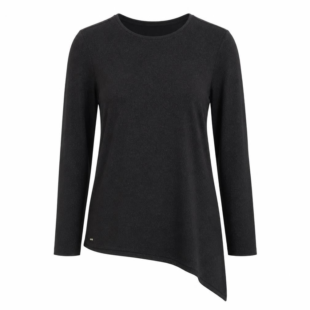 Ted Baker Women's Black Asymmetrical T-Shirt Size 8