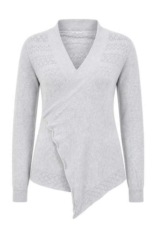 FatFace Women's Grey Cardigan, Size 10, V-Neck Knit