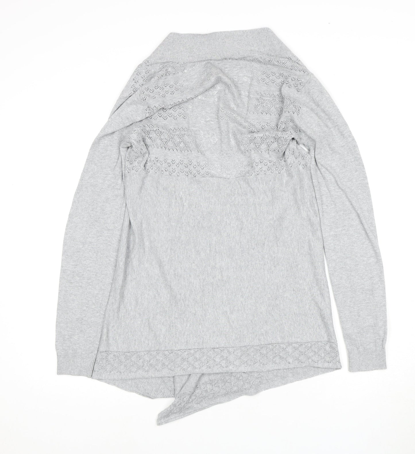 FatFace Women's Grey Cardigan, Size 10, V-Neck Knit