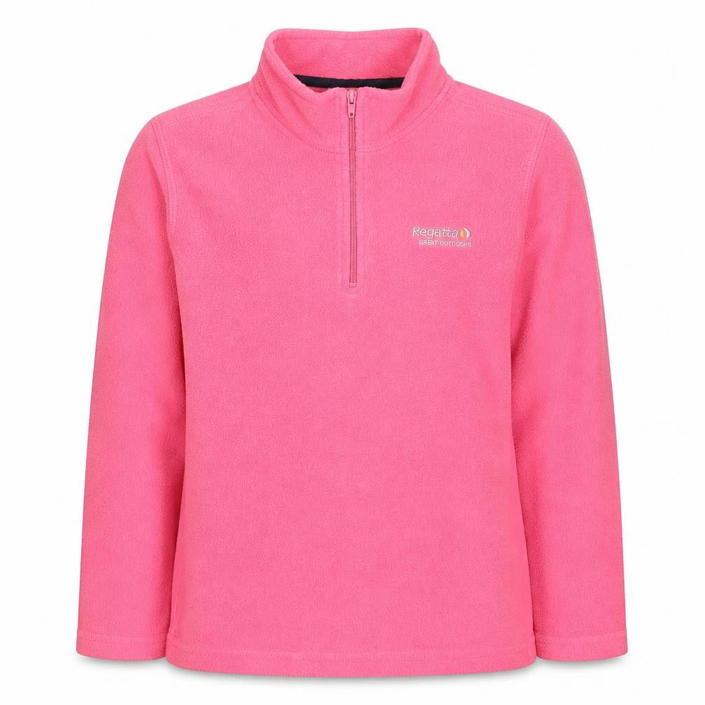 Regatta Girls Pink Fleece Pullover Sweatshirt 9 Years
