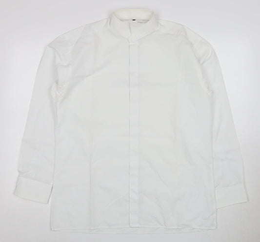 Disley Men's White Regular Fit Formal Dress Shirt