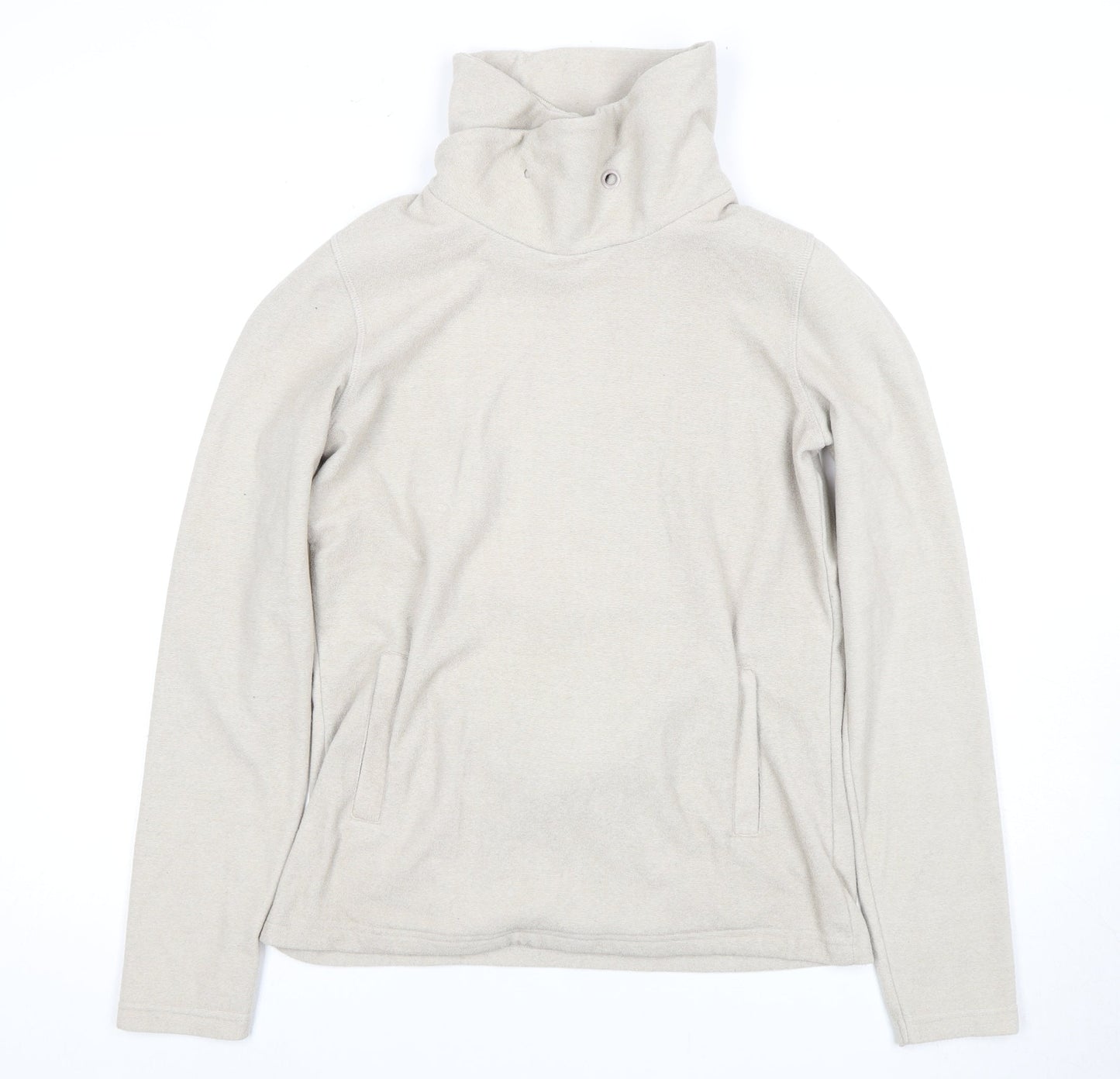 Mountain Warehouse Women's Beige Cowl Neck Sweatshirt Size 10