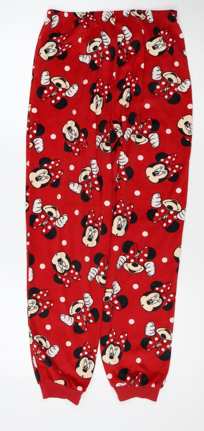 Disney Girls Red Minnie Mouse Pyjama Pants - Size M