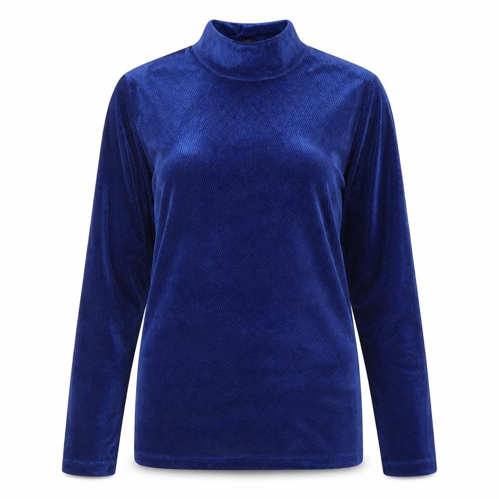 Marks & Spencer Women's Blue Velvet T-Shirt UK 8