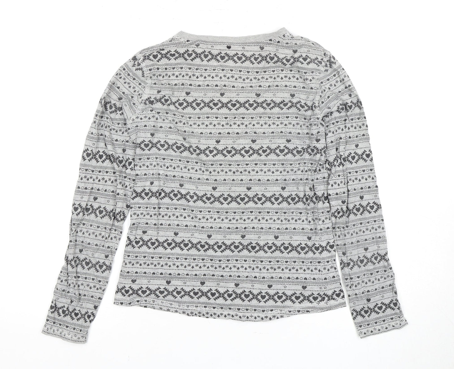 Tokyo Laundry Women’s Grey Geometric T-Shirt, Size S