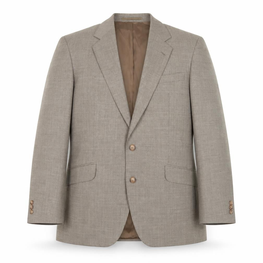 Creation Luis Fable Men's Beige Blazer, Size 42R, Single-Breasted