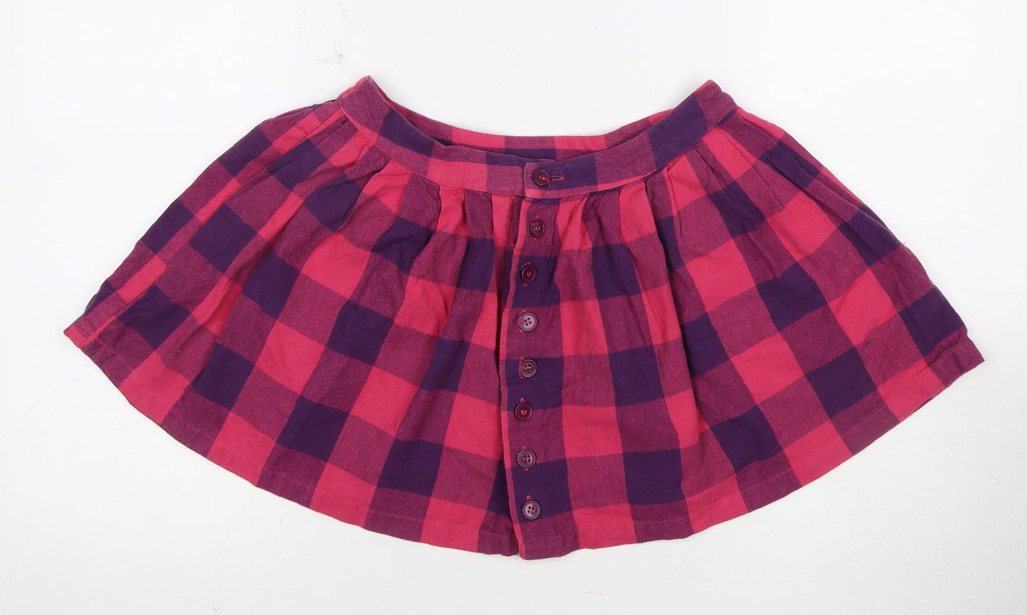 Topshop Women's Multicoloured Mini Check Skirt Size 10