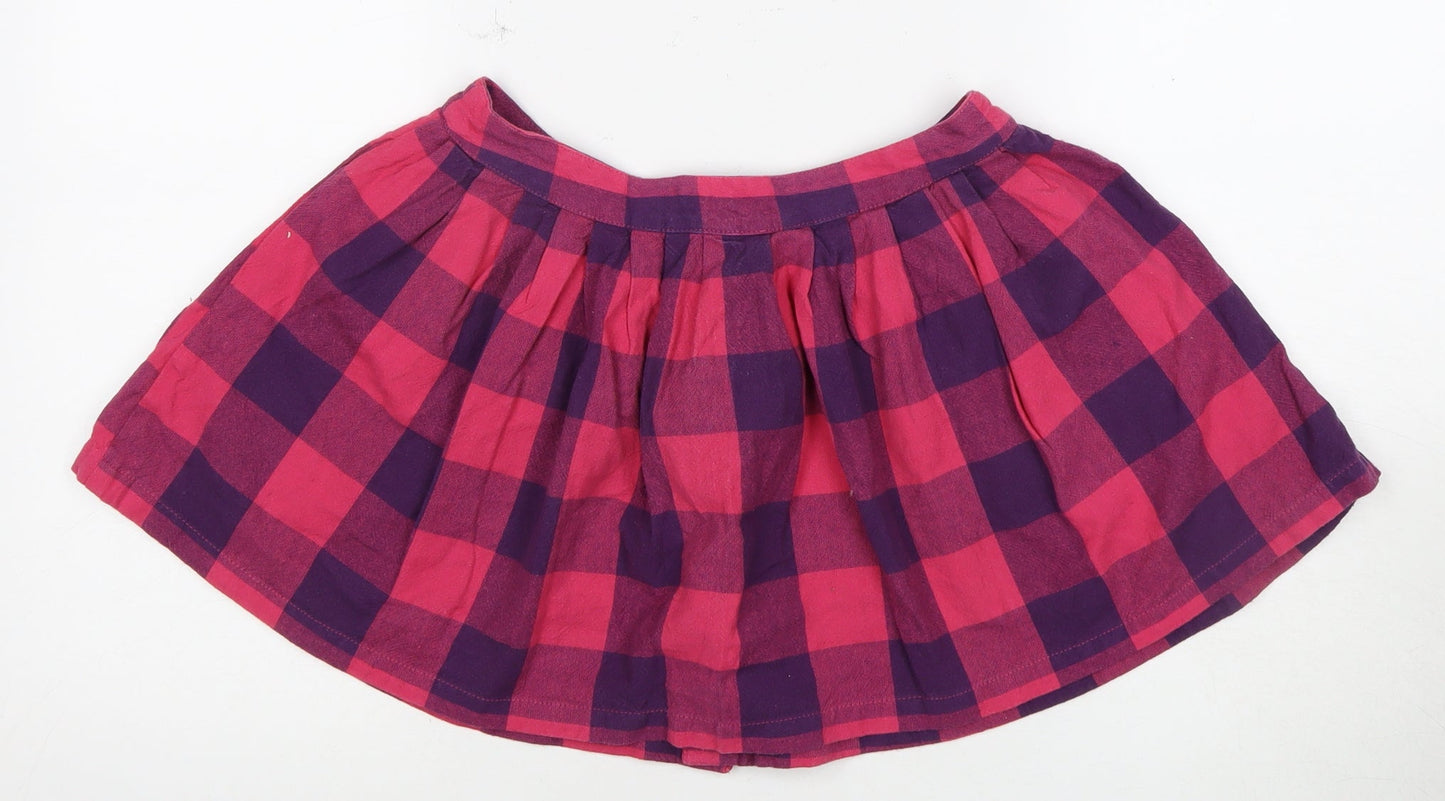 Topshop Women's Multicoloured Mini Check Skirt Size 10
