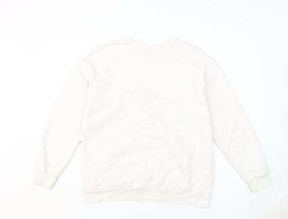 Preloved Disney Women's White Mickey Mouse Sweatshirt, M - Casual - Back