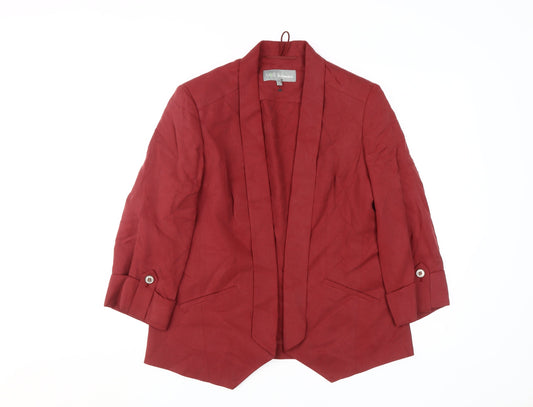 Marks and Spencer Red Women's Blazer Size 10