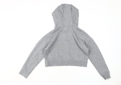Nike Girls Grey XL Pullover Hoodie with Logo