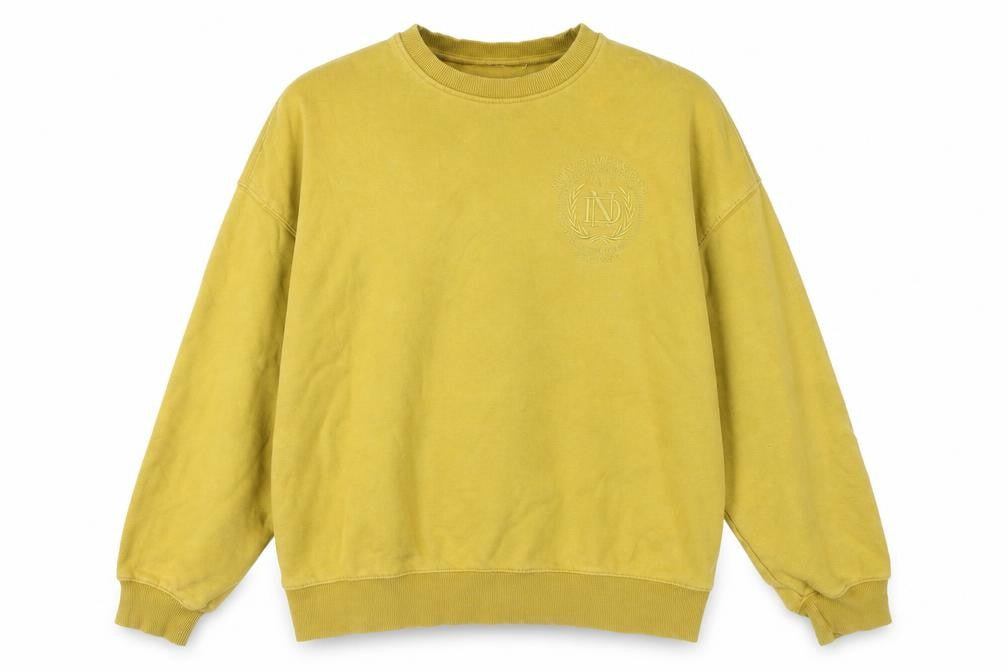 Topman Men's Gold Pullover Sweatshirt - Medium