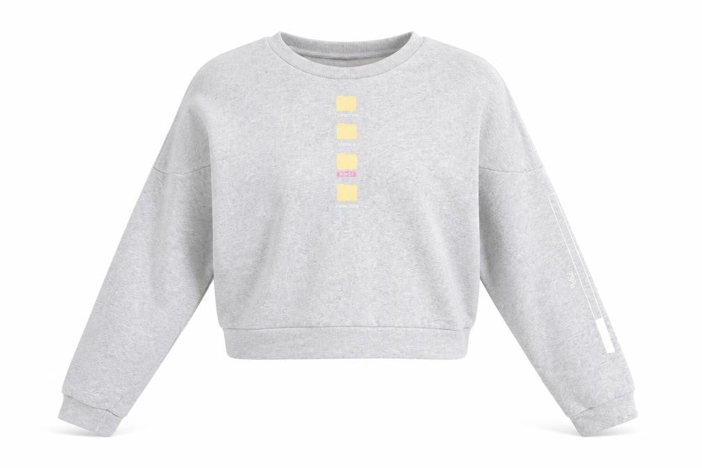 Zara Women's Grey Pullover Sweatshirt, Size S