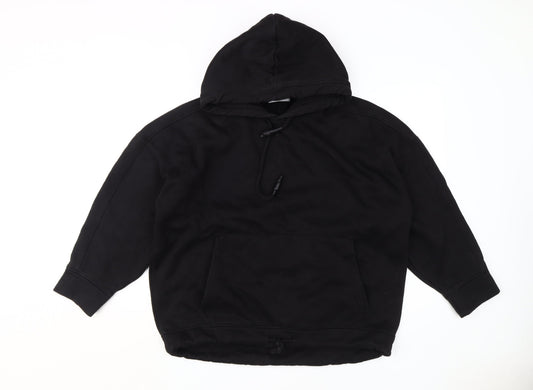 Zara Women's Black Pullover Hoodie M