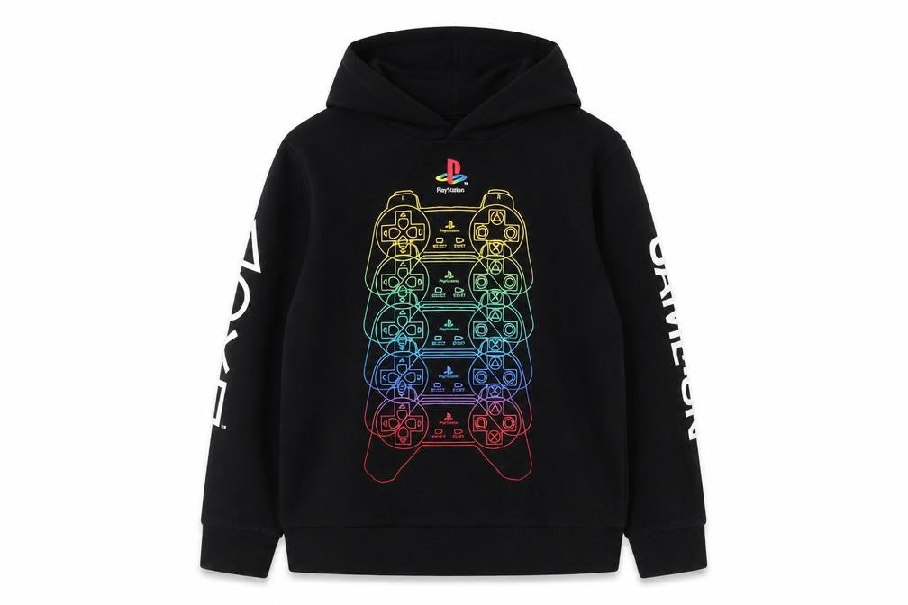 PlayStation Boys Black Pullover Hoodie, 8 Years, Fun Gaming Style