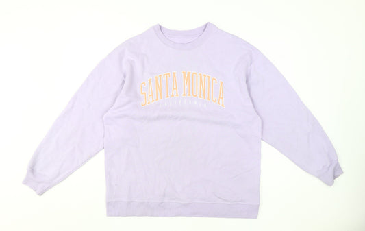 Hollister Men’s Purple Graphic Pullover Sweatshirt S