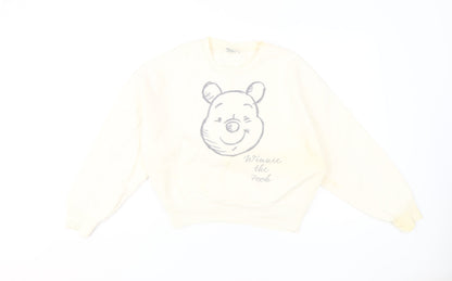 Preloved Disney Women's Ivory S Winnie the Pooh Sweatshirt - Front