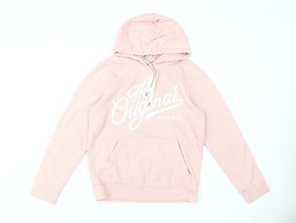 Jack & Jones Women's Pink Pullover Hoodie, Small