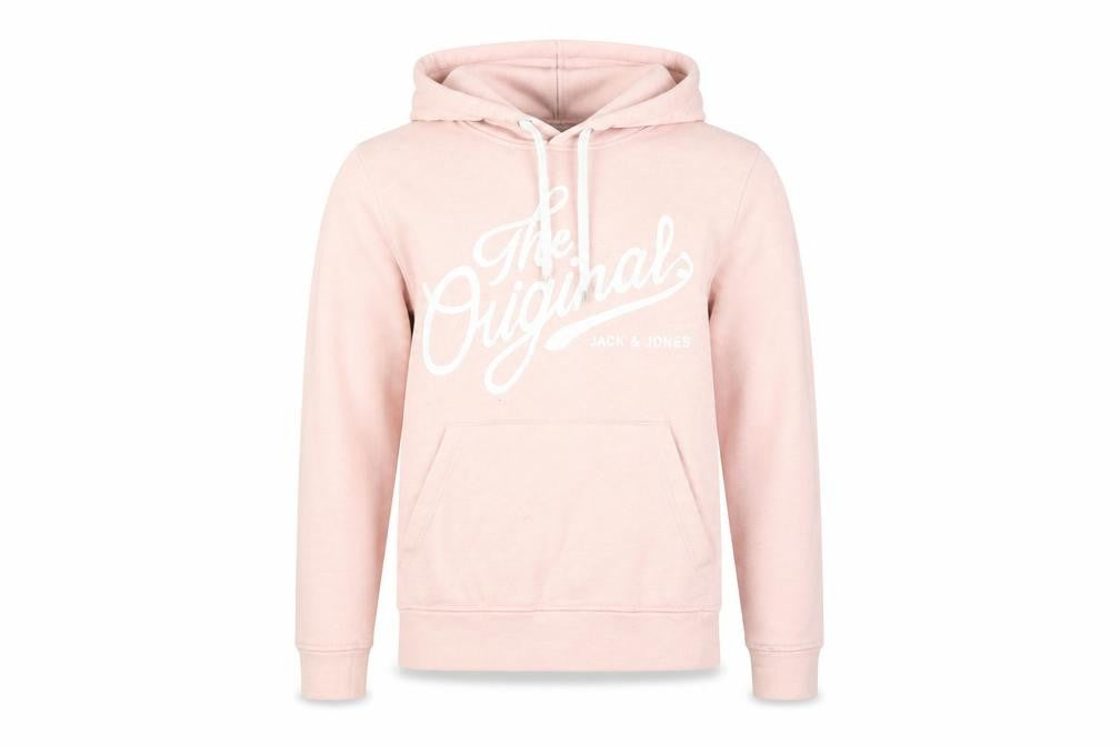 Jack & Jones Women's Pink Pullover Hoodie, Small