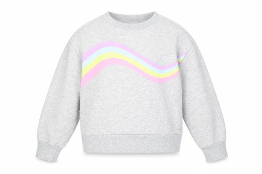 GAP Kids Grey Rainbow Sweatshirt, Girls L, Pullover Style
