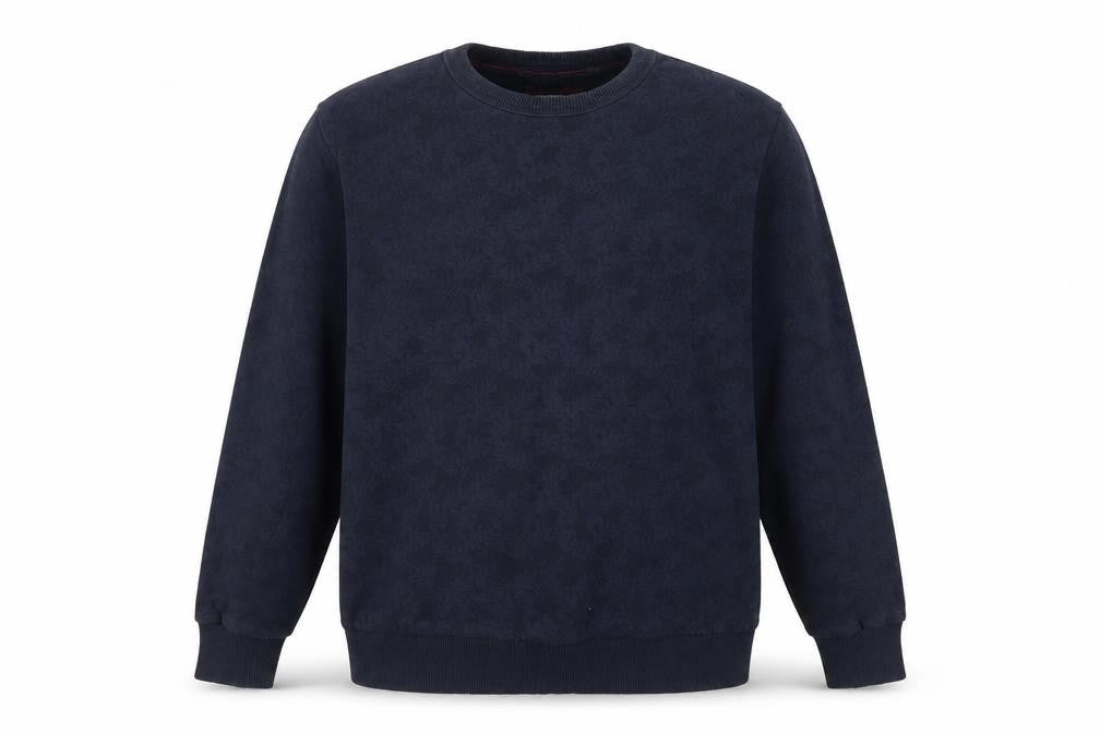 Next Men's Blue XL Sweatshirt in Jersey Cotton Blend