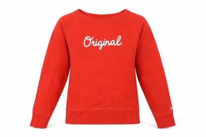 Gap Women's Red Pullover Sweatshirt S - Fleece Cotton Blend