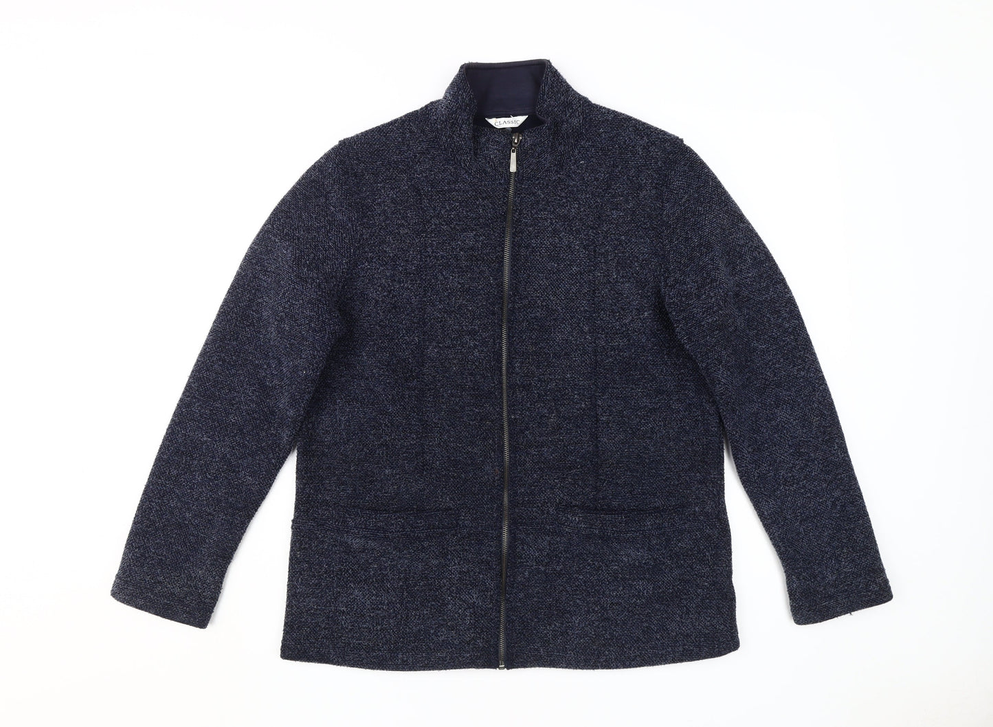 Marks and Spencer Women's Navy Tweed Jacket Size 10