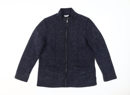 Marks & Spencer Women's Navy Tweed Jacket Size 10