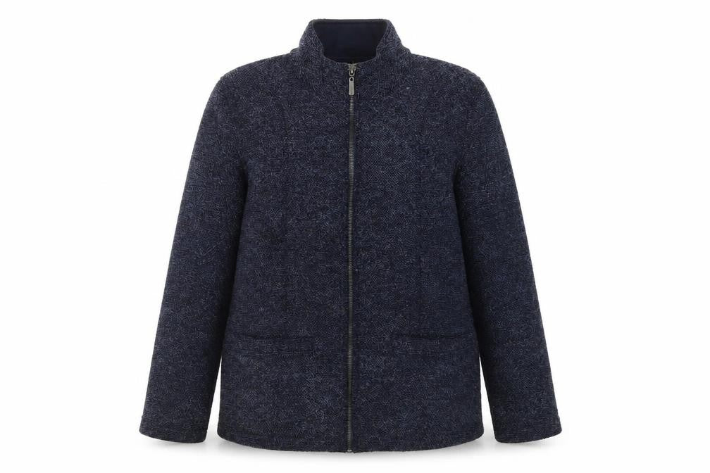 Marks and Spencer Women's Navy Tweed Jacket Size 10