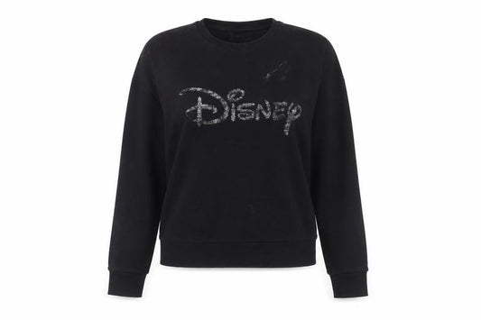 Disney Women's Black Pullover Sweatshirt Size 10/12